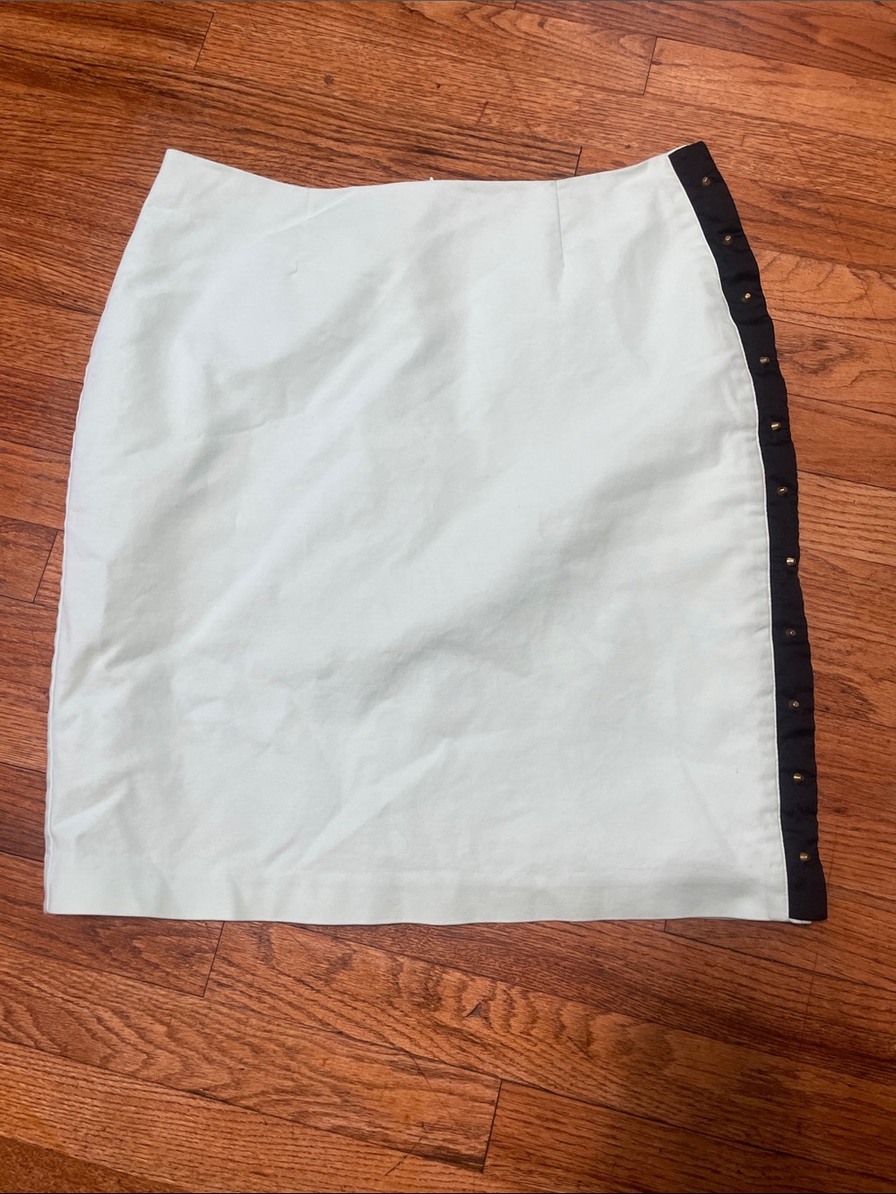 Worthington pistachio Pencil Skirt with Black Studded Side Panel